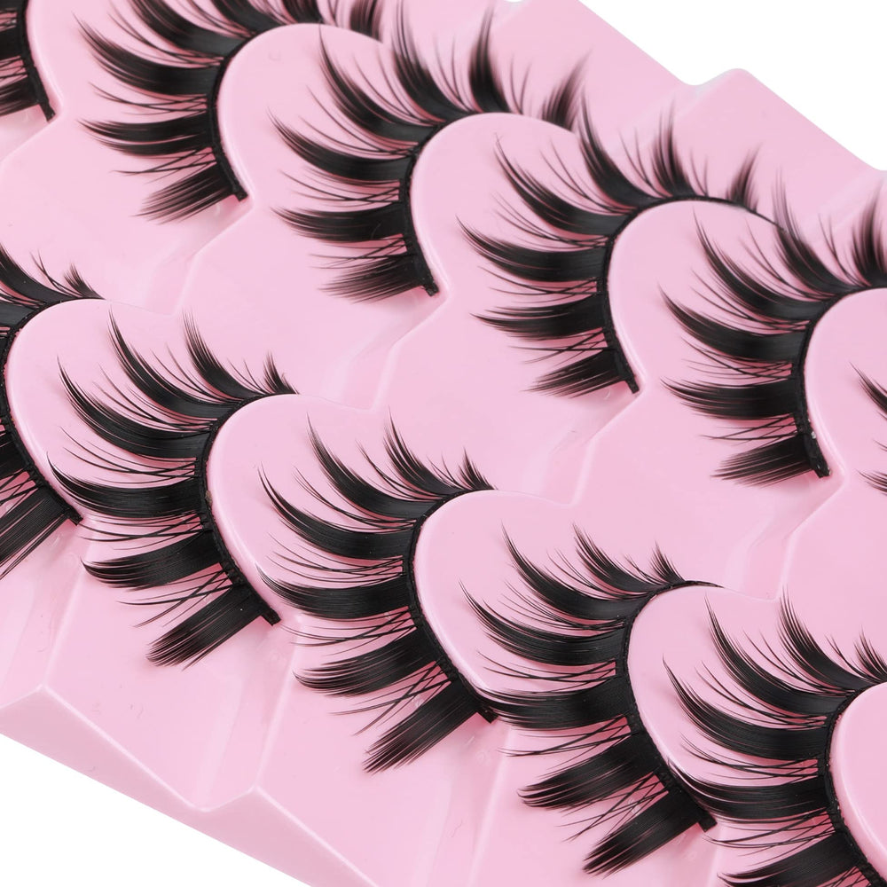 EYDEVRO seven-pairs manga lashes offering versatile options.