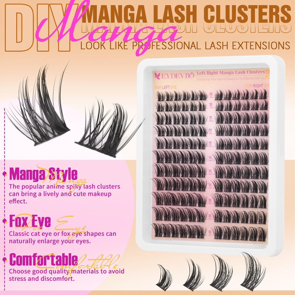 EYDEVRO soft comfort cluster lashes feel light and gentle