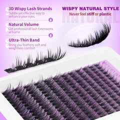 EYDEVRO soft lightweight lash material shown for comfortable wear.