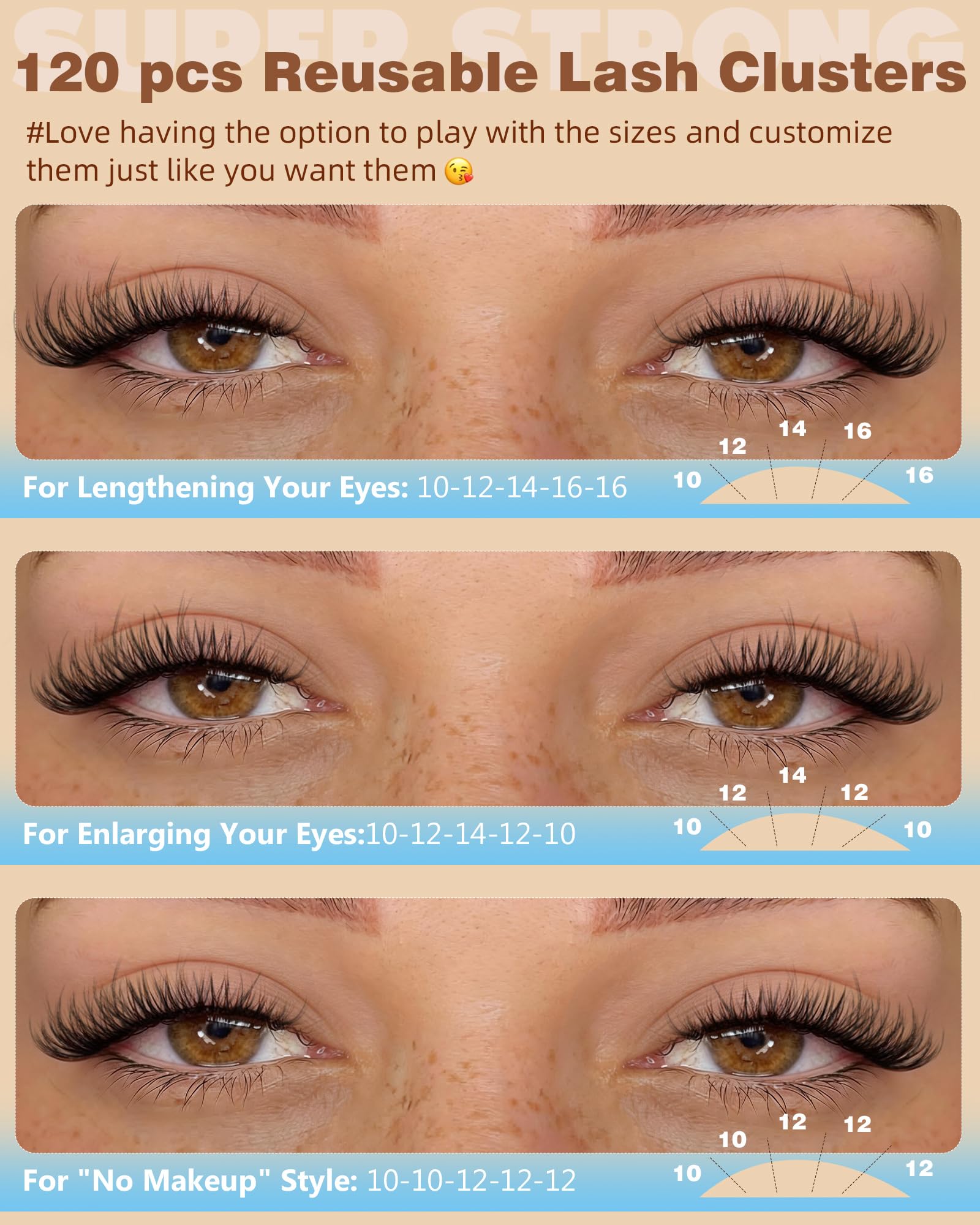 EYDEVRO soft, realistic fibers blend with natural lashes.