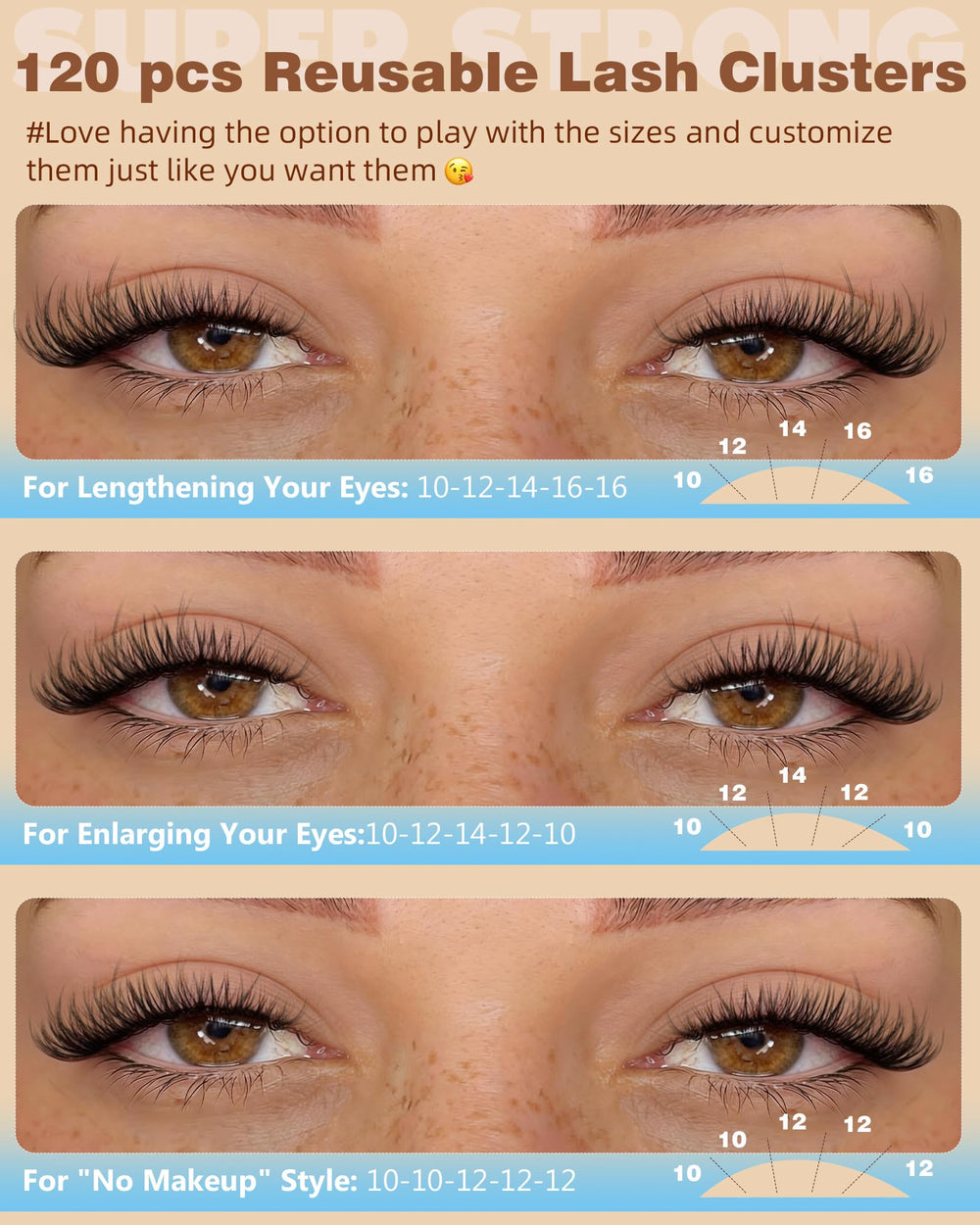 EYDEVRO soft, realistic fibers blend with natural lashes.