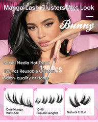 EYDEVRO wet look lashes close-up delivering deep, dramatic lash depth.