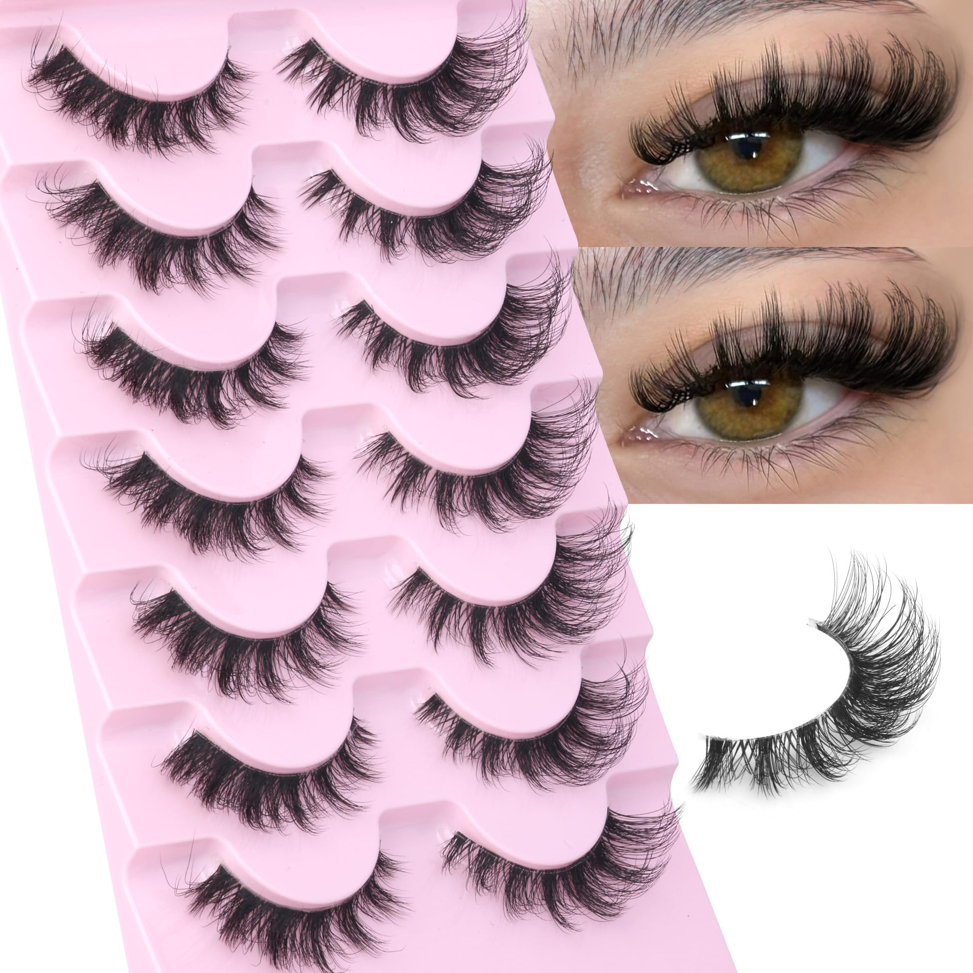 EYDEVRO wispy D-Curl lashes enhance dramatic yet natural volume