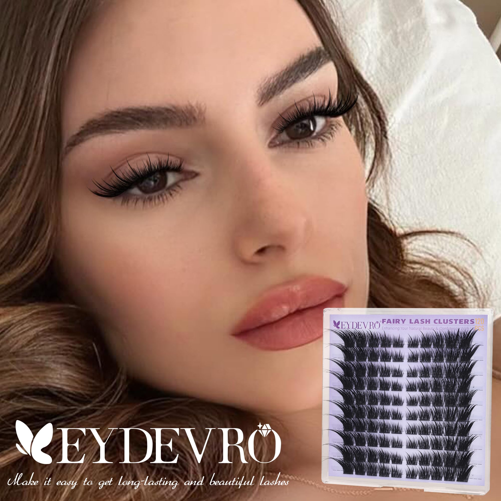 Reusable lash clusters designed for multiple uses with proper care.