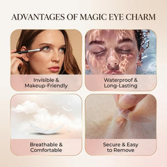 Eye Charm Comfort all-day wear on delicate eyelids with lightweight feel
