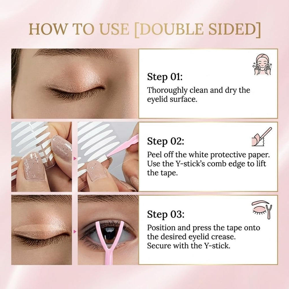Eye Charm Hooded eyelid tape for quick application and natural-looking lift