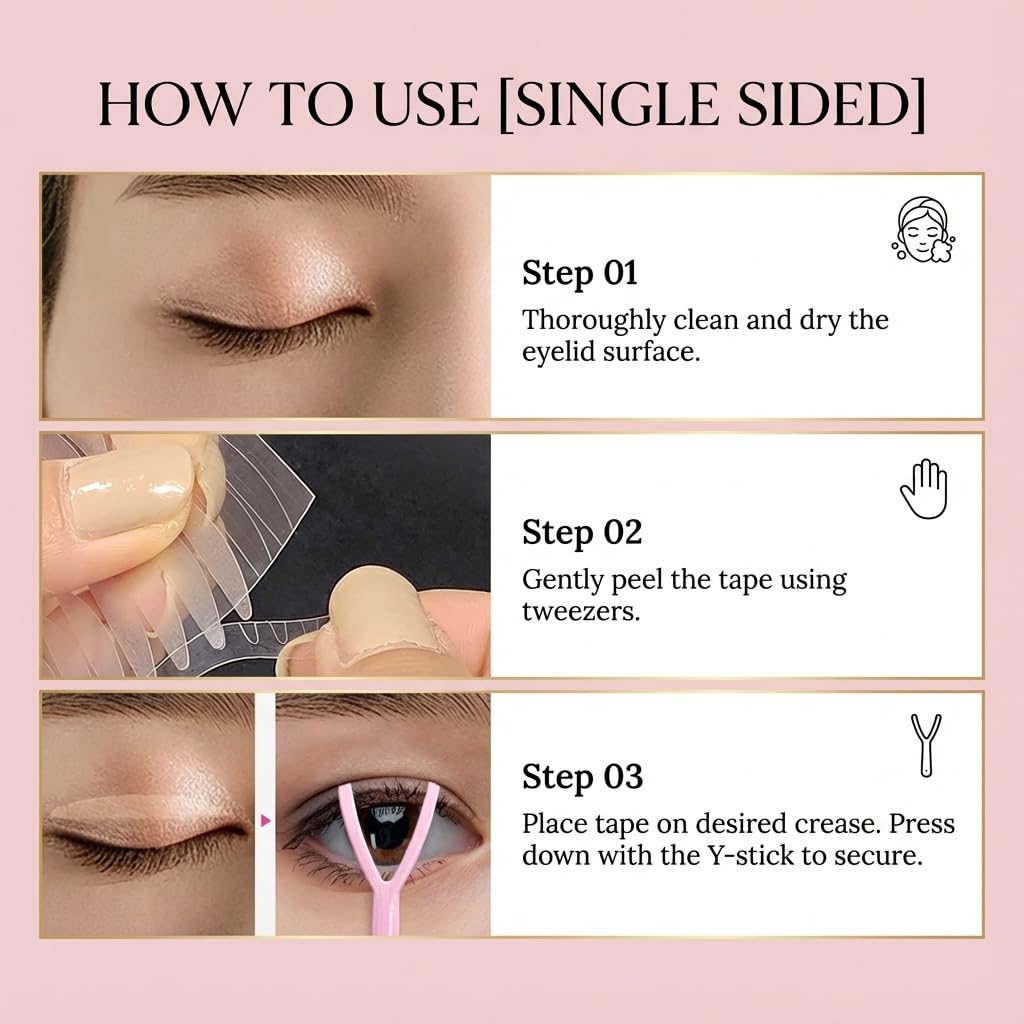 Eye Charm Multi-size pack adapts to different eye shapes and preferences