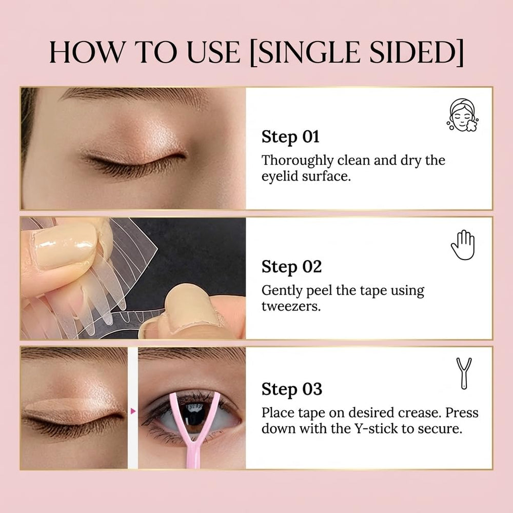 Eye Charm Multi-size pack adapts to different eye shapes and preferences