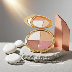 Paleta Eye & Cheek ofrece tonos mate y brillantes para contorno y resalte.