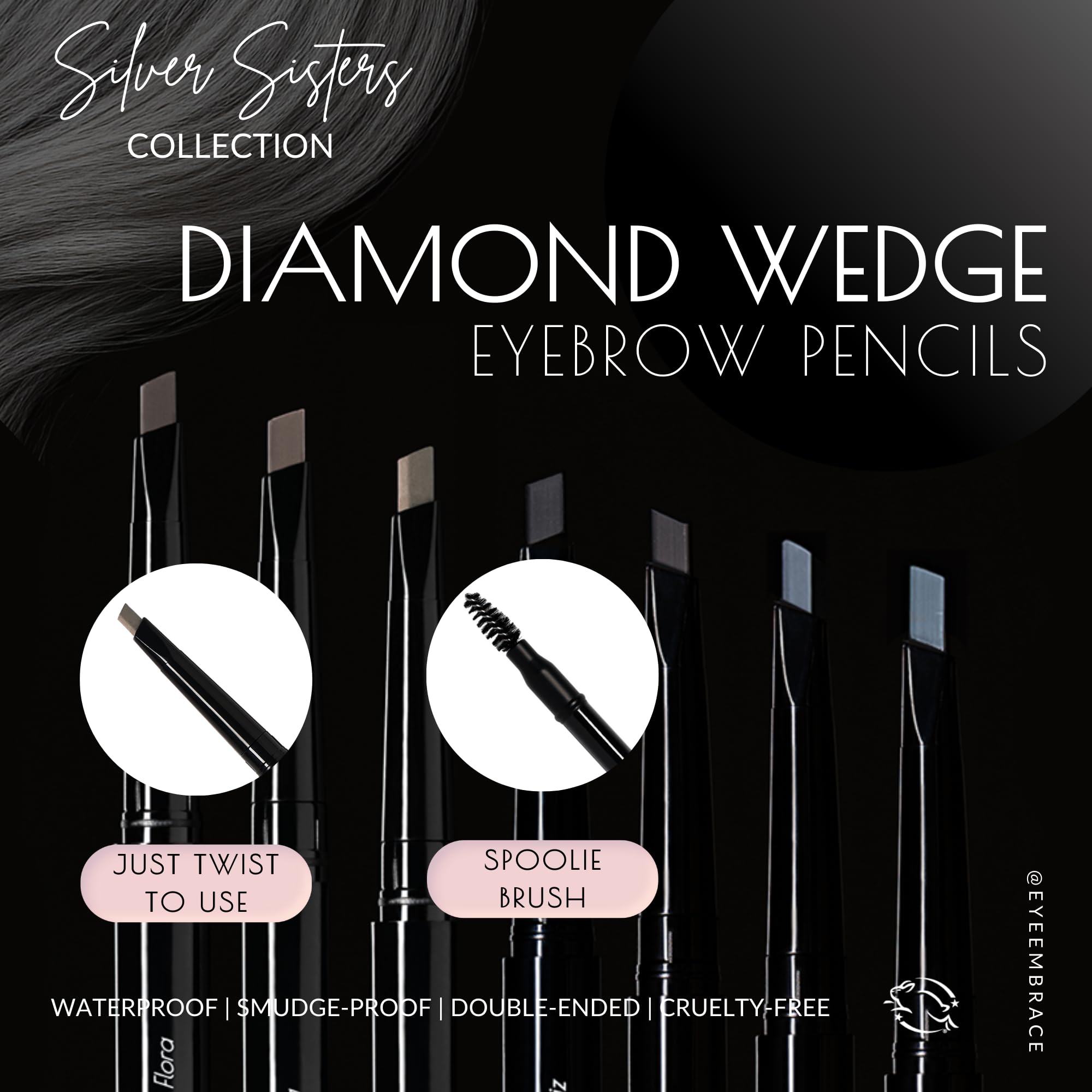 Eye Embrace Luna, aplicador Diamante para trazo definido y preciso