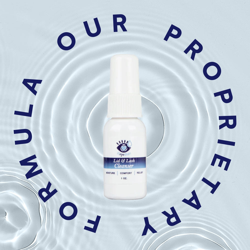 Eye Love electrolyzed water formula highlighting HOCl ingredients.