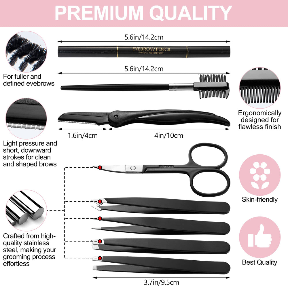 Eyebrow Kit Studio dual-ended pencil with brush for natural shading.