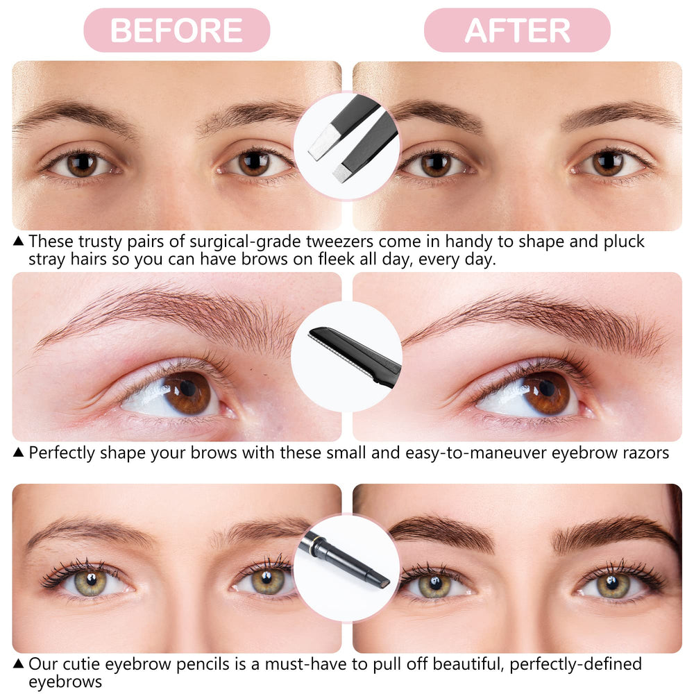 Eyebrow Kit Studio scissors for precise trimming and balanced arches.