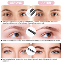 Eyebrow Kit Studio scissors for precise trimming and balanced arches.