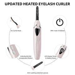Anti-misoperation shield and heat-insulation comb on EYECURL S600.