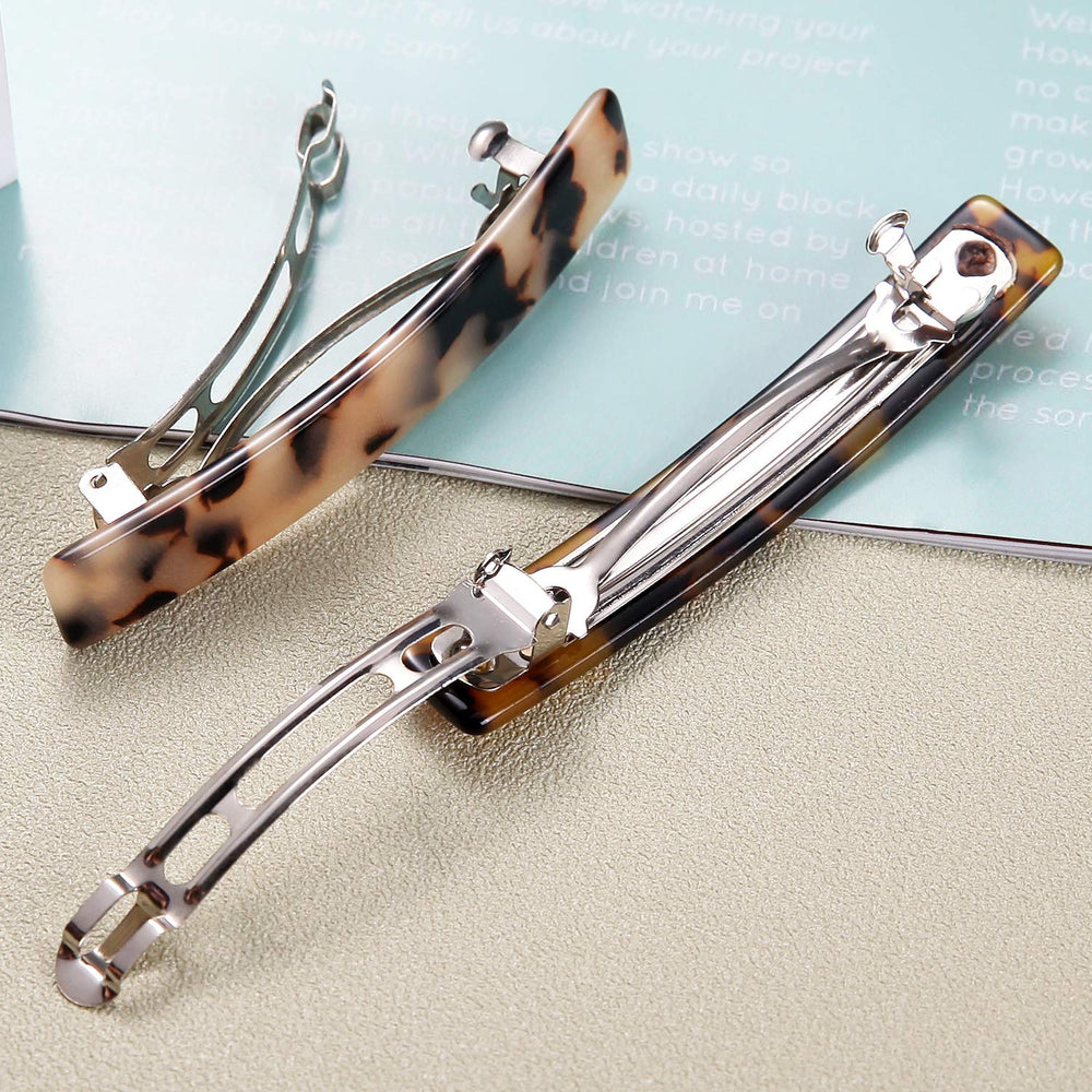 Eyegla barrette suitable for thin hair providing secure, slip-free hold