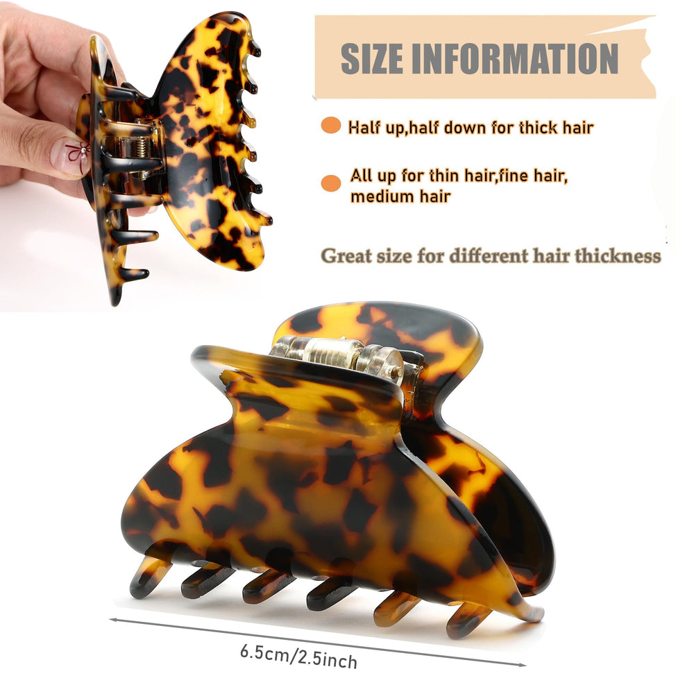 Eyegla vintage claw clip, easy use and durable hold.
