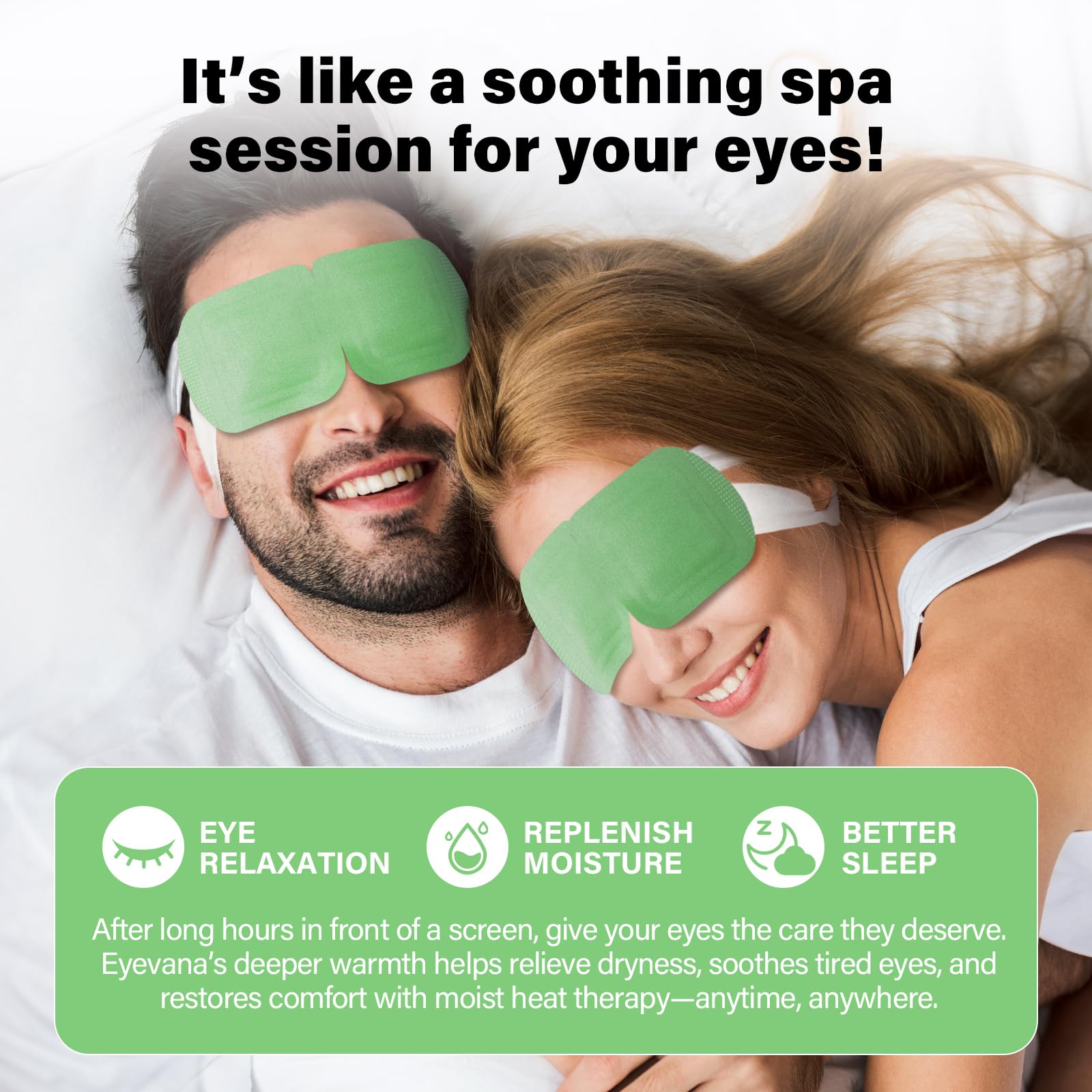 Eyevana uso diario para alivio rápido de la fatiga ocular tras pantallas