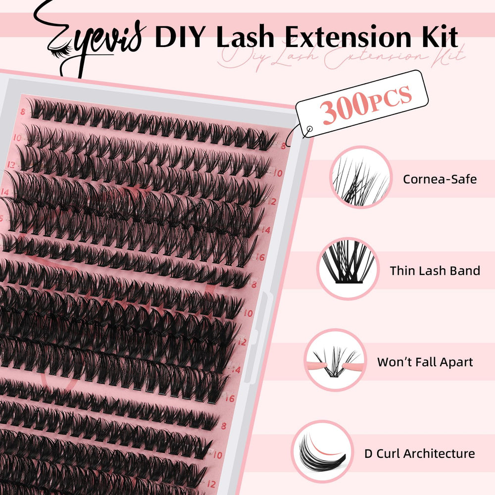 EYEVIS D Curl lashes close-up highlighting eye-opening effect.