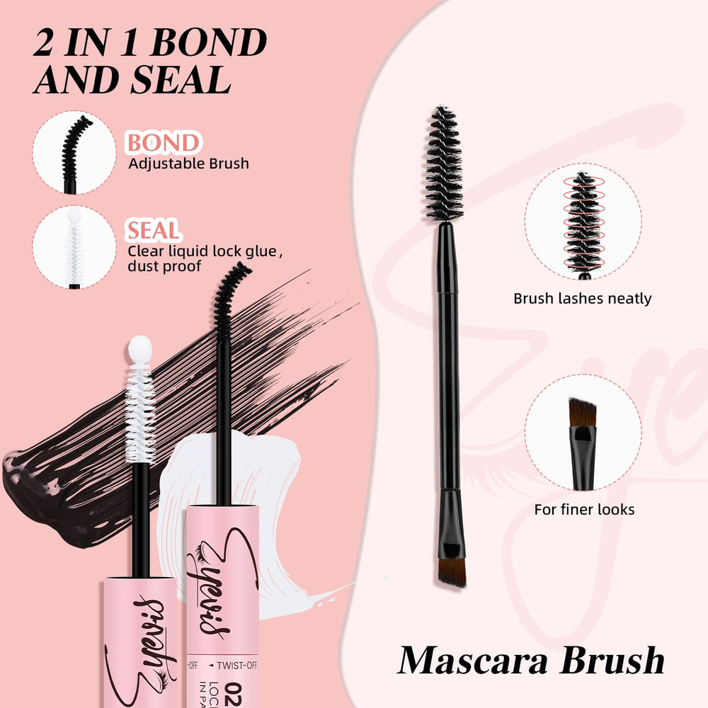 EYEVIS lash bond and seal included for secure, waterproof wear.