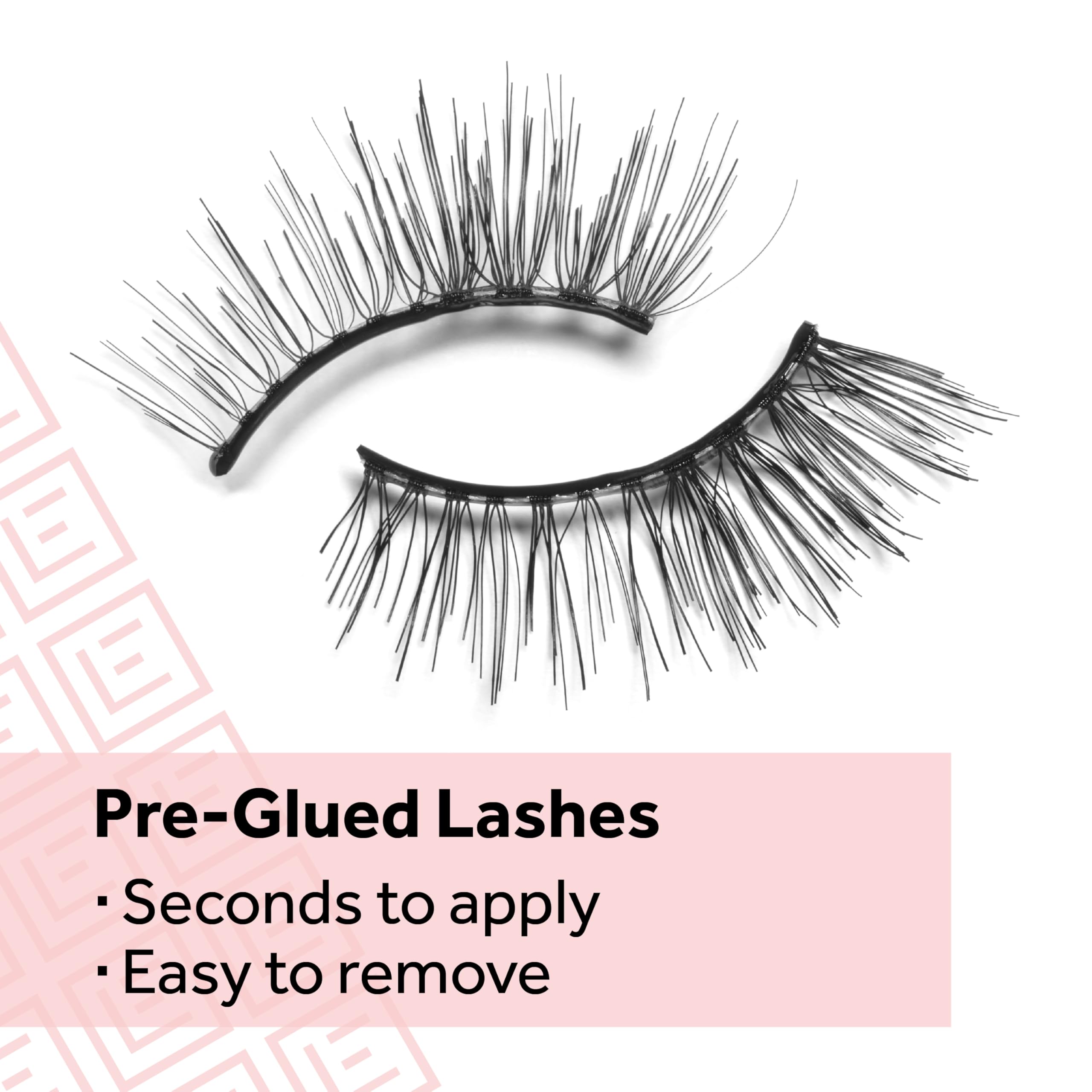 Eylure twin-pack No. 003 accent lashes for versatile styling.