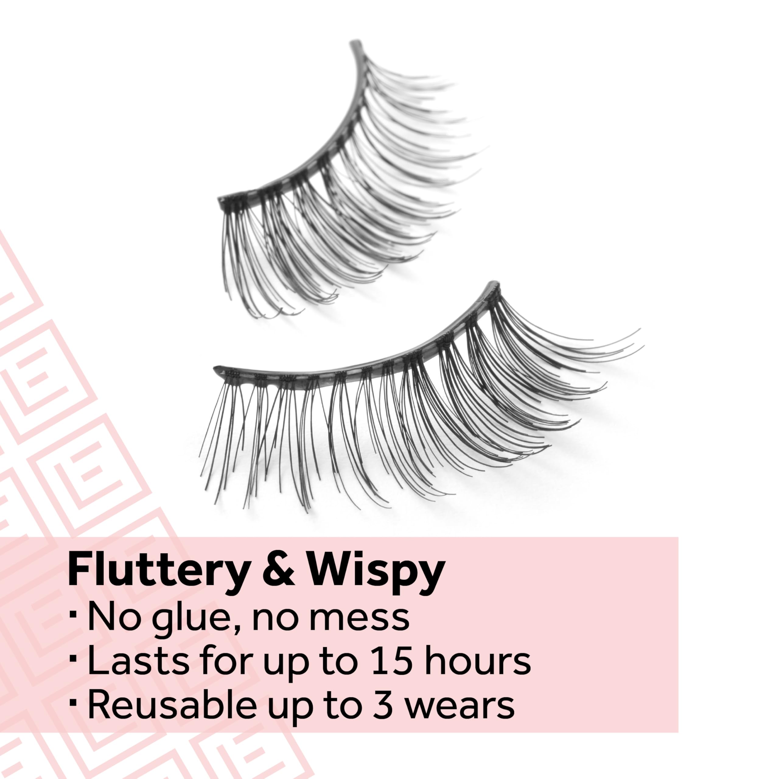 Eylure cushioned-band No. 003 lashes for comfort and a ready liner effect.