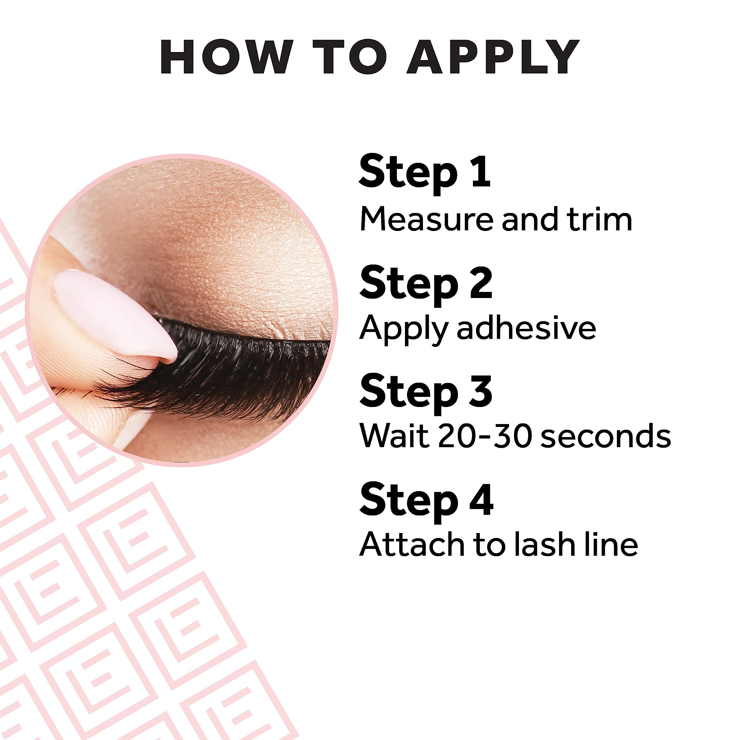 Eylure Naturals Accent No. 003 lashes with invisible band for seamless blend.