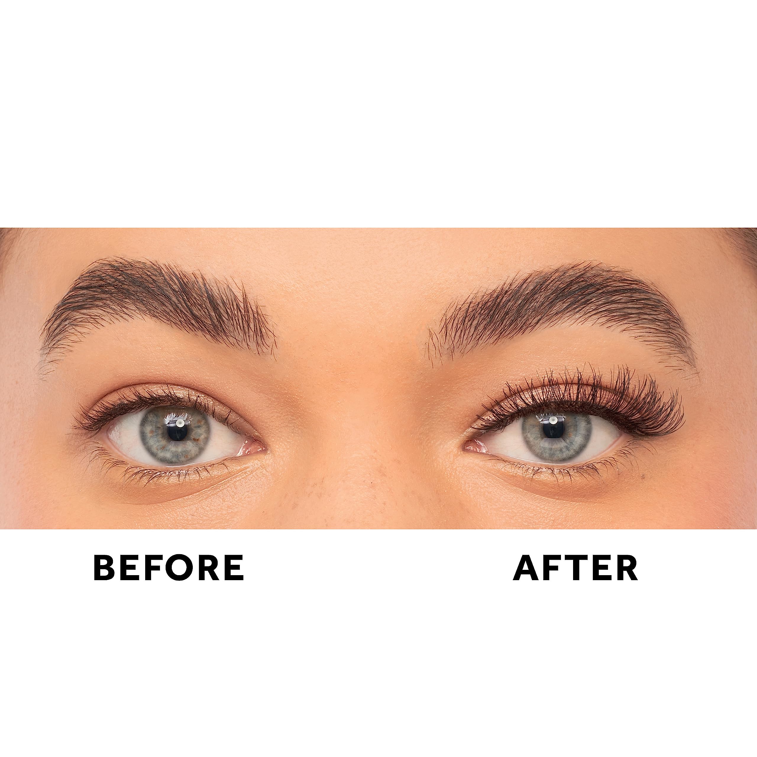 Eylure Pre-Glued Wispy No. 117 band closeup shows cushioned band and built-in eyeliner.