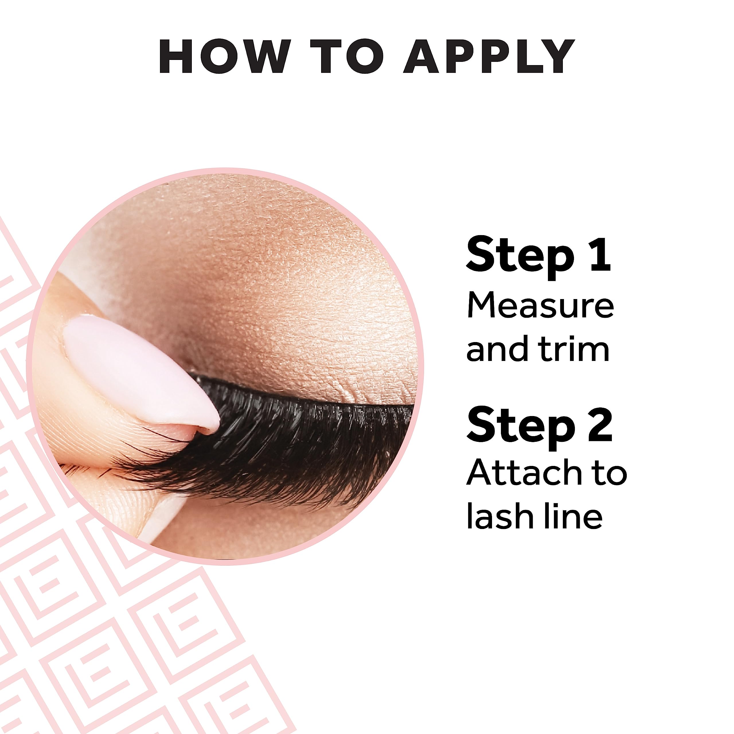 Eylure Pre-Glued Wispy No. 117 wear view implies up to 15-hour wear.