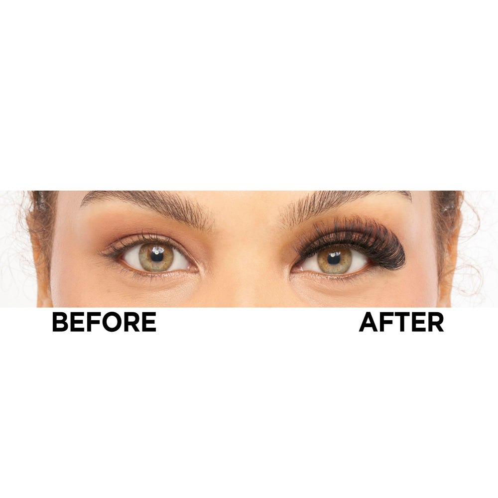 Eylure No.111 handmade lashes close-up emphasizing durable, reusable design.