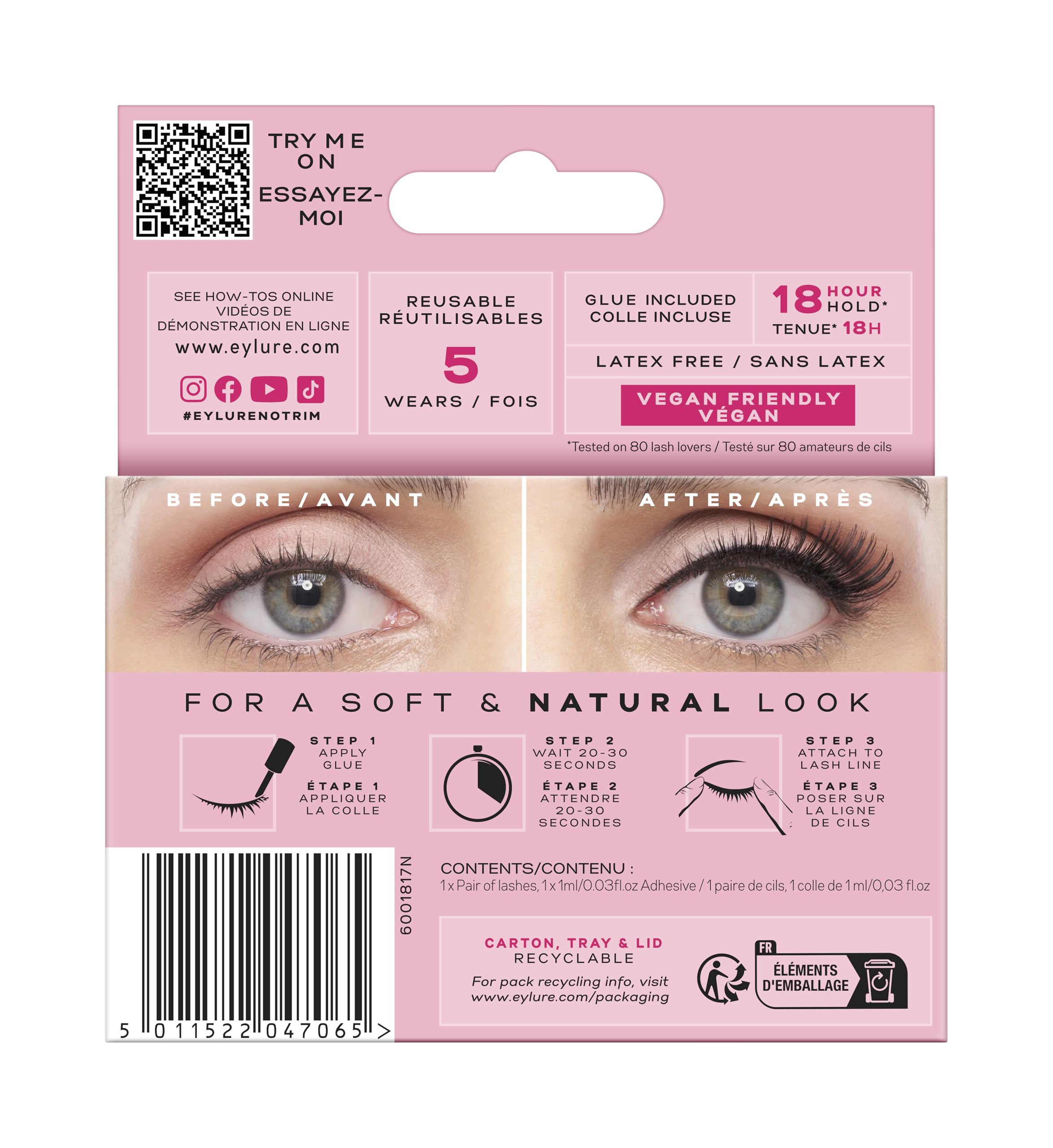 Eylure Volume Accent No. 005 vegan and cruelty-free for ethical beauty.