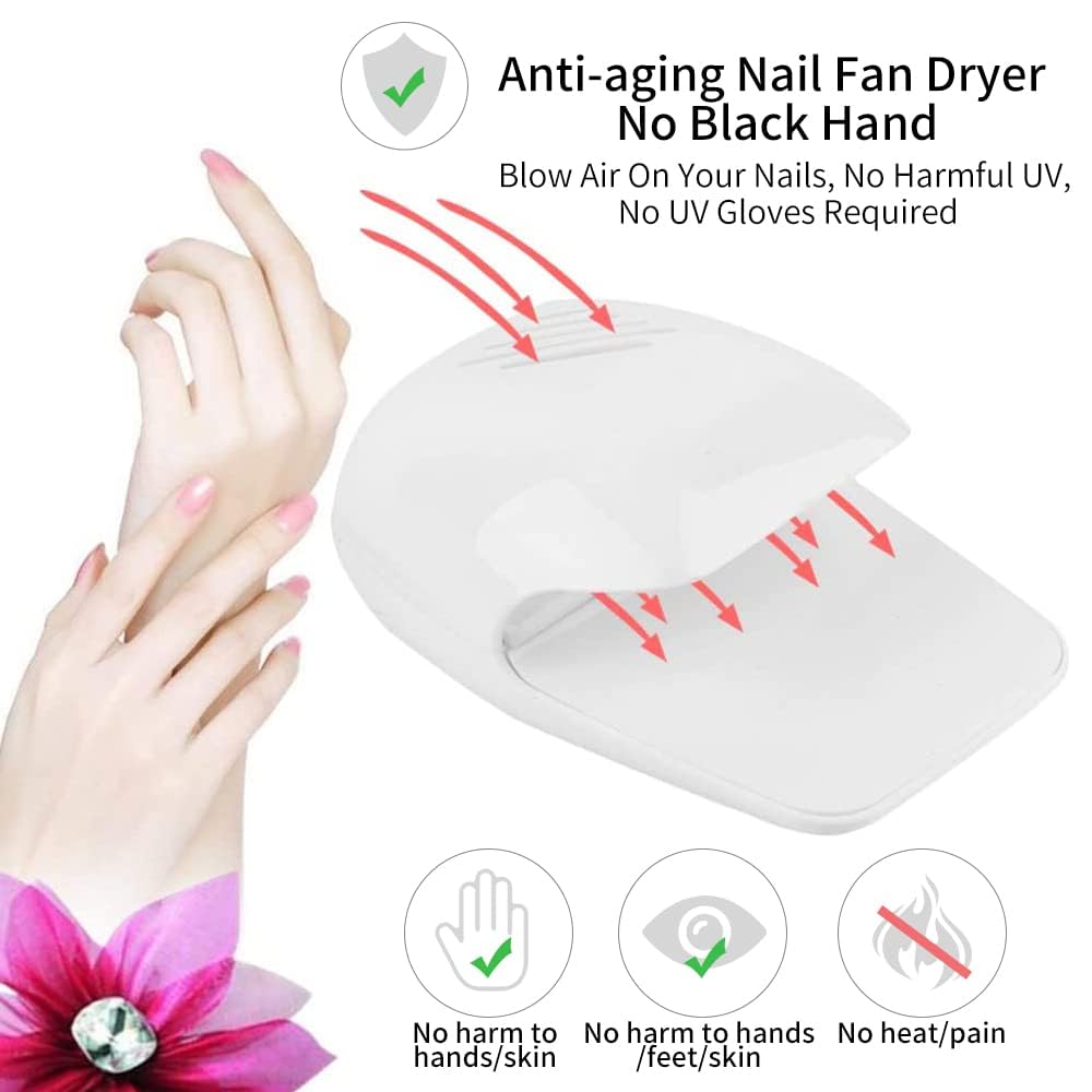 eyxformula battery-powered nail dryer, salon-speed drying at home