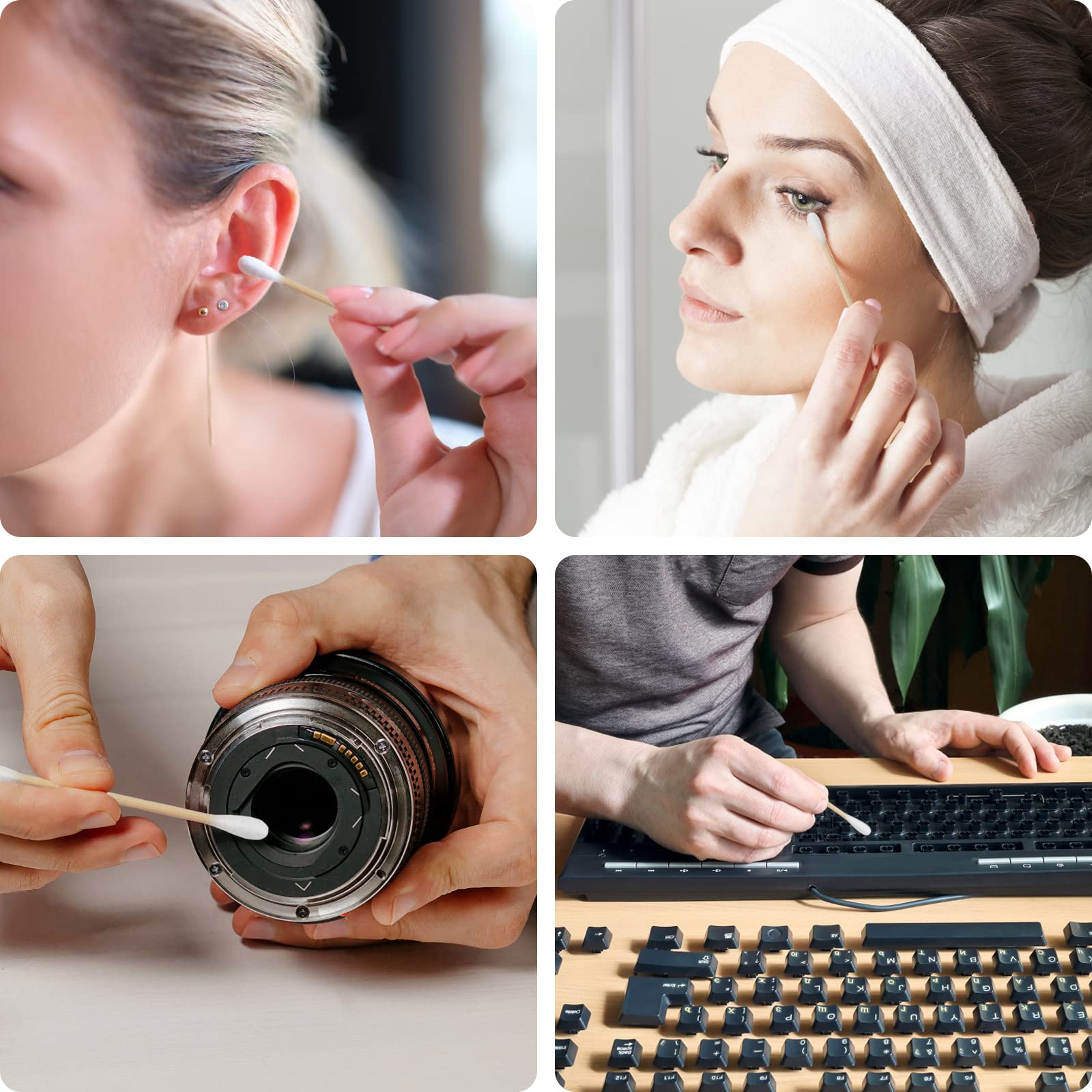 Eyxformula ear-cleaning precision with soft tips for careful use.