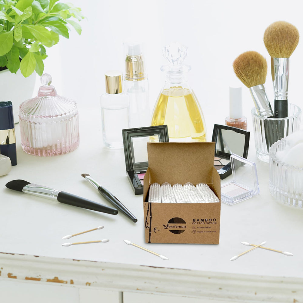 eyxformula bamboo-stem cotton swabs for cleaning small electronics and keyboards