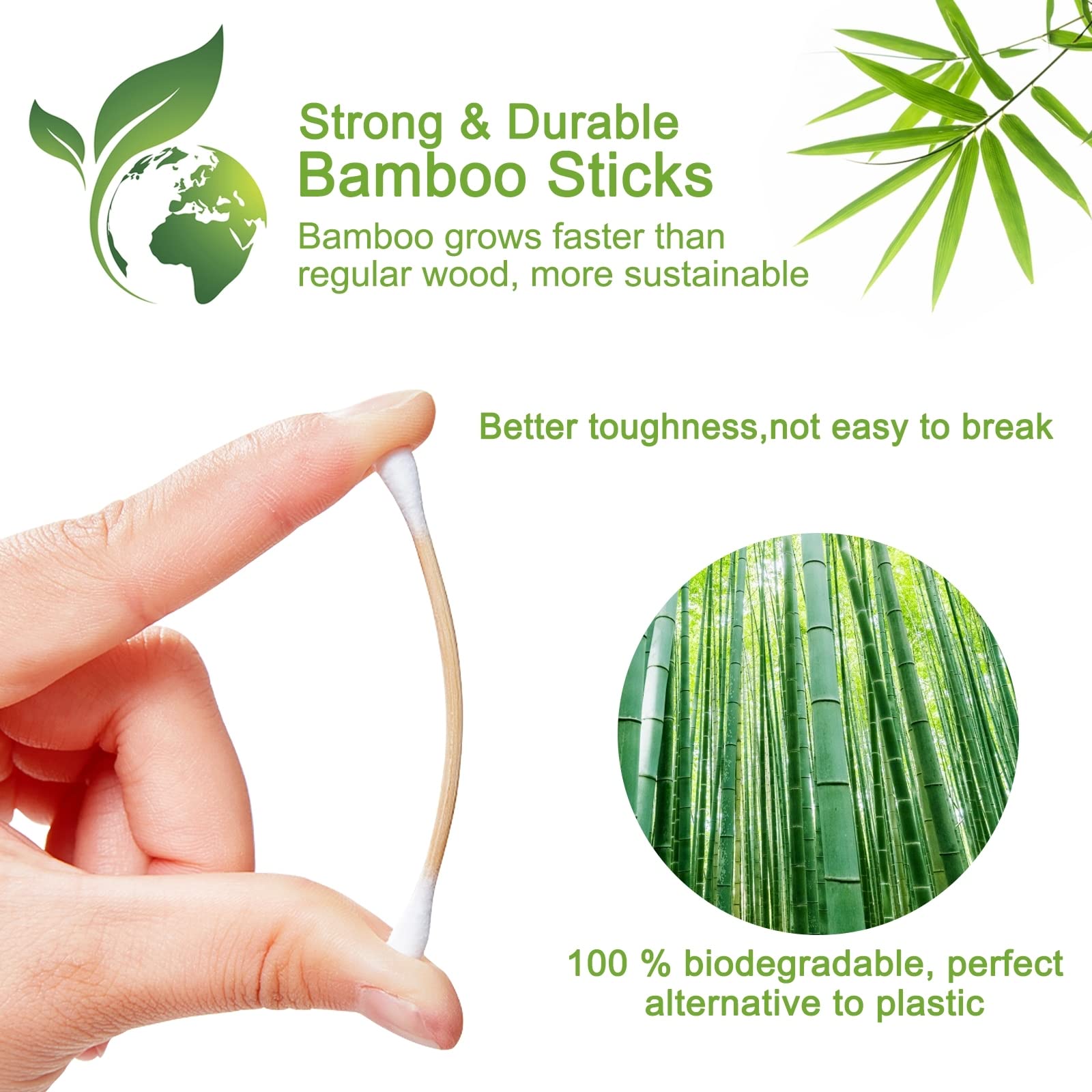 Eyxformula multi-task cotton swabs ideal for ears, makeup, nails, crafts, and small cleaning tasks.
