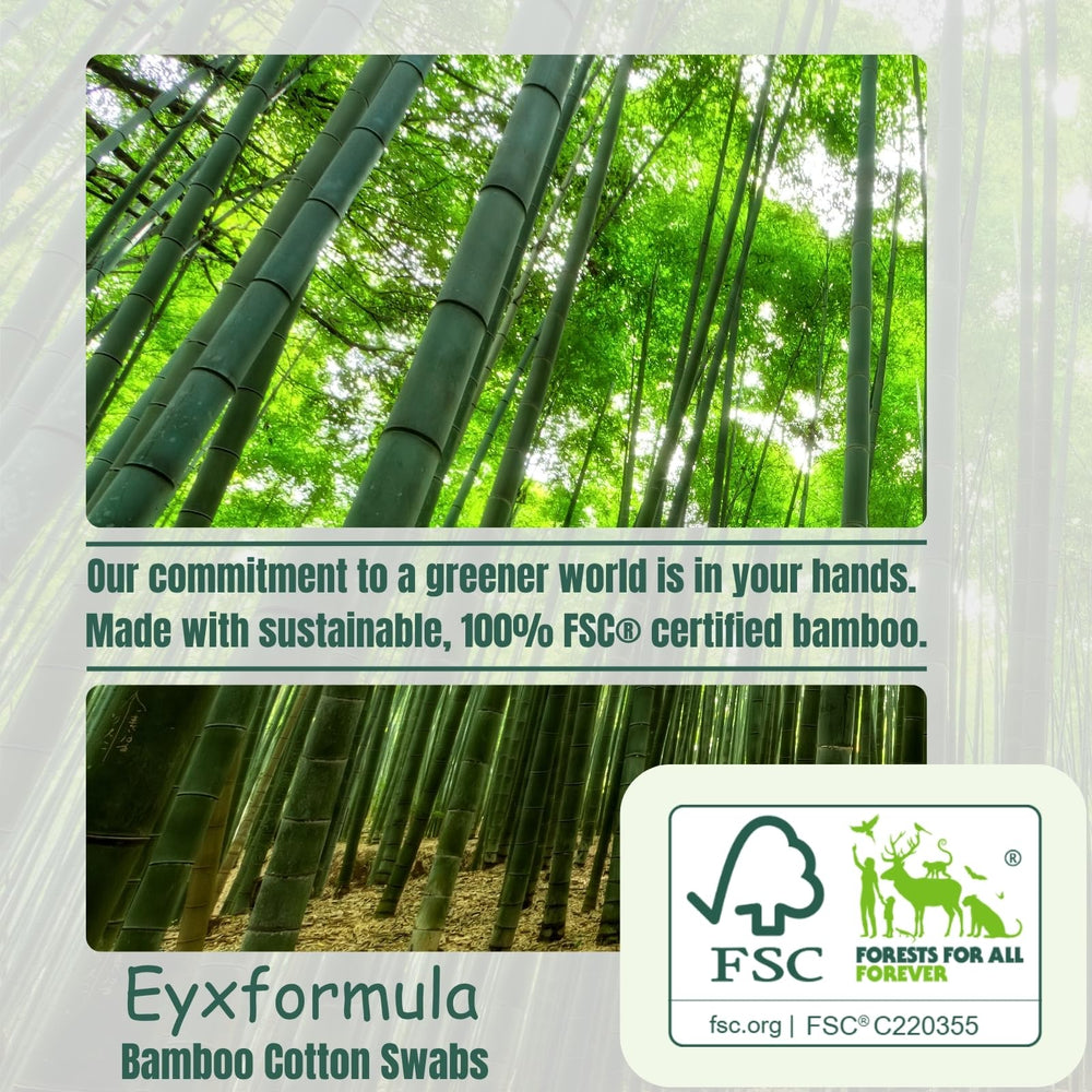 eyxformula wooden-handle-cotton-heads offer sturdy grip for accurate makeup removal.