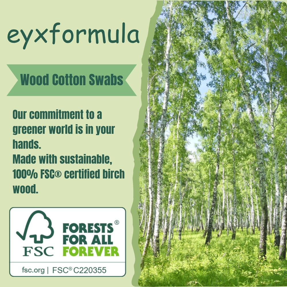 Eyxformula wooden sticks provide sturdy support for makeup tasks