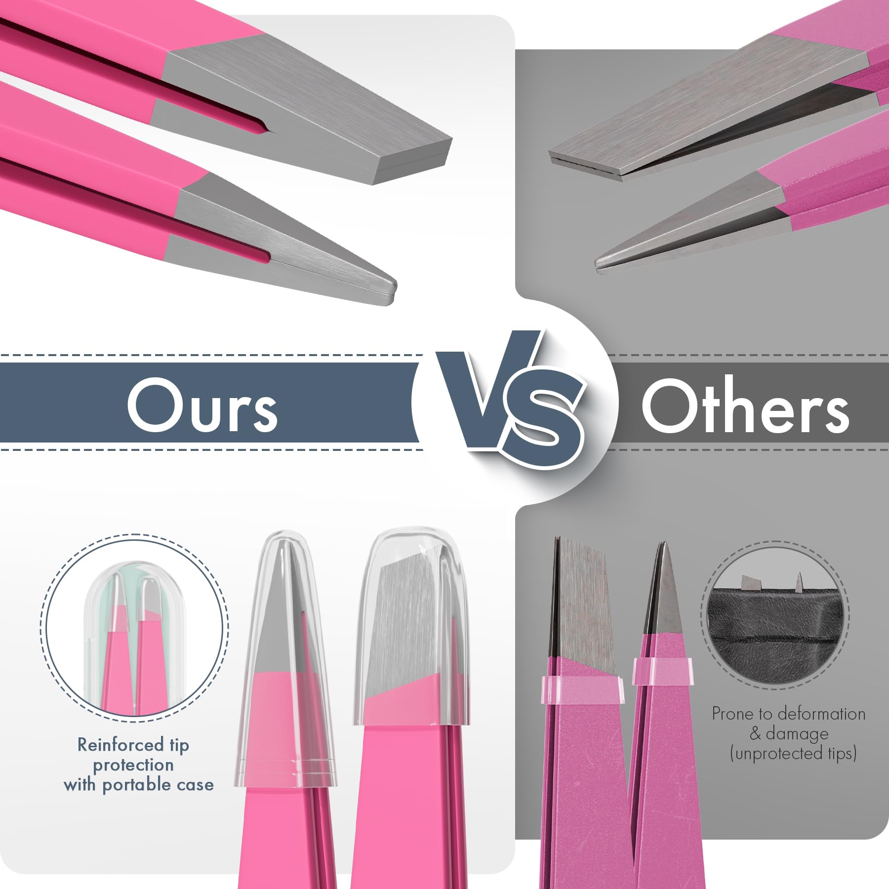 EZ2LIVE ergonomic handle offers a secure, comfortable grip during delicate grooming tasks.