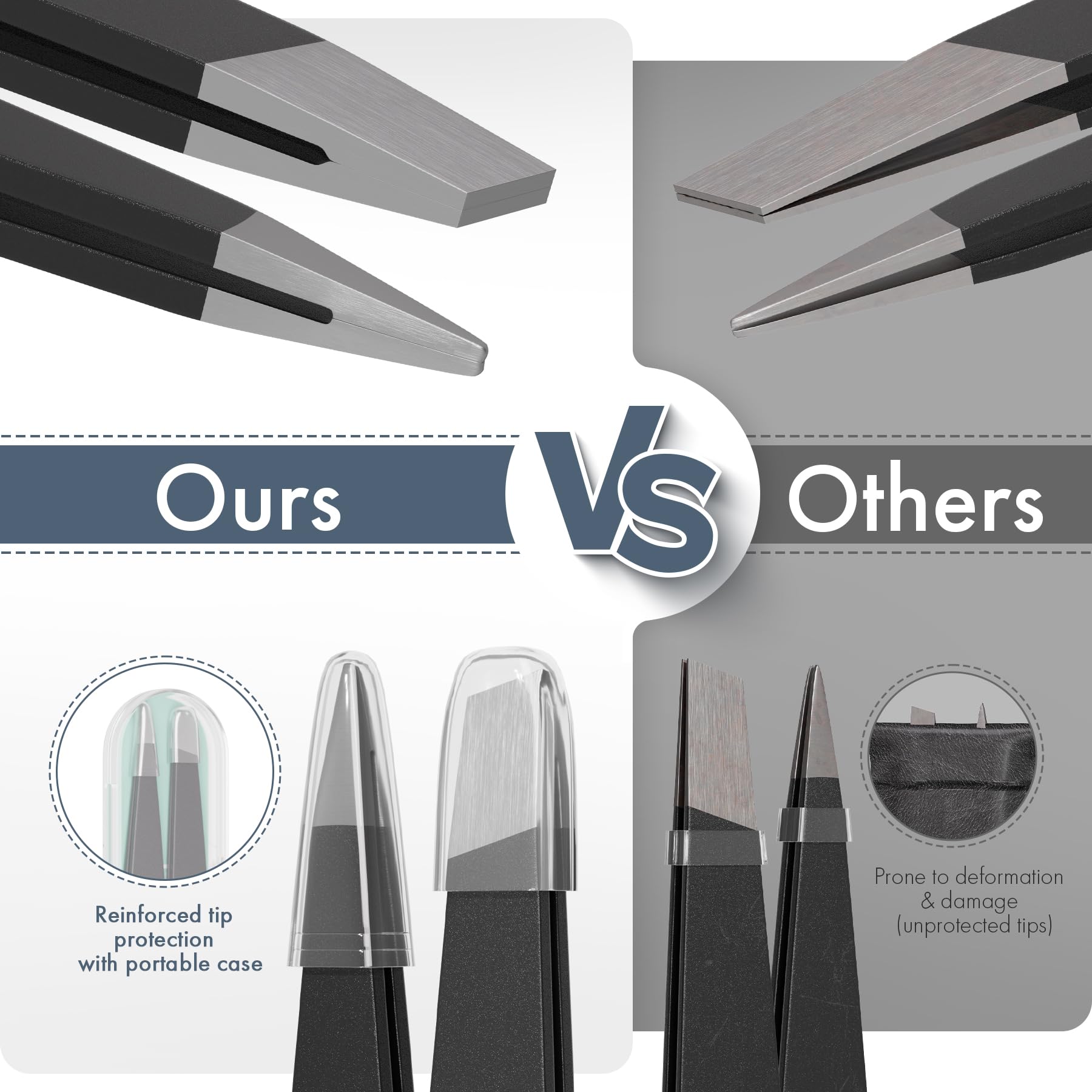 EZ2LIVE ergonomic grip tweezers for comfortable use