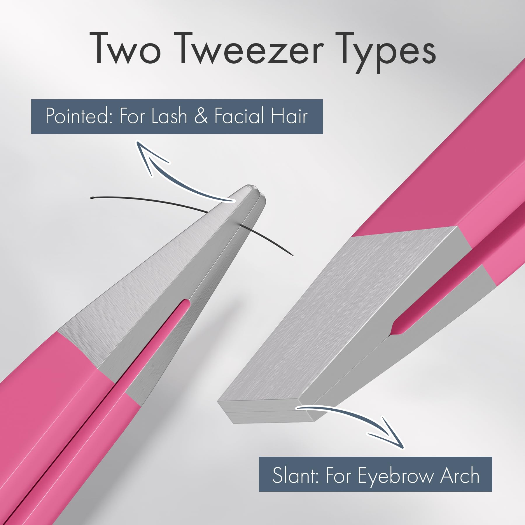 EZ2LIVE pointed tweezers for targeting fine hairs with clean, confident grips.