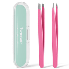 EZ2LIVE slant tip tweezers for precise brow shaping and ingrown hair removal.