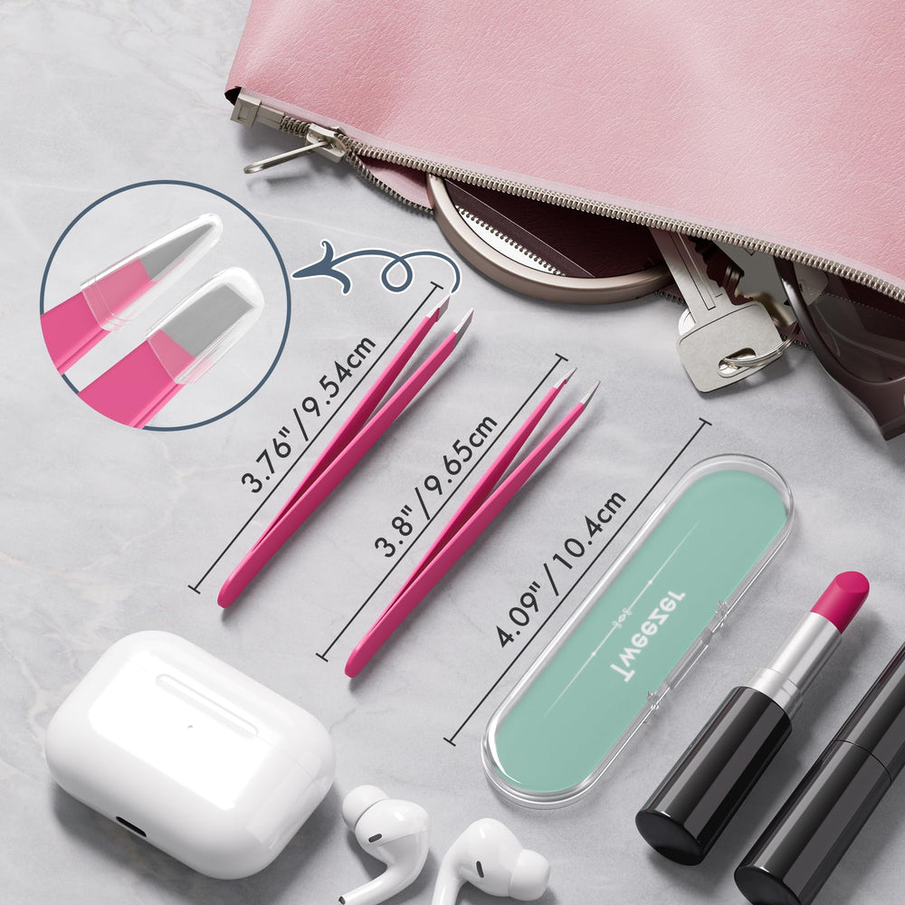 EZ2LIVE 2-pack box keeps your tweezers organized and ready.