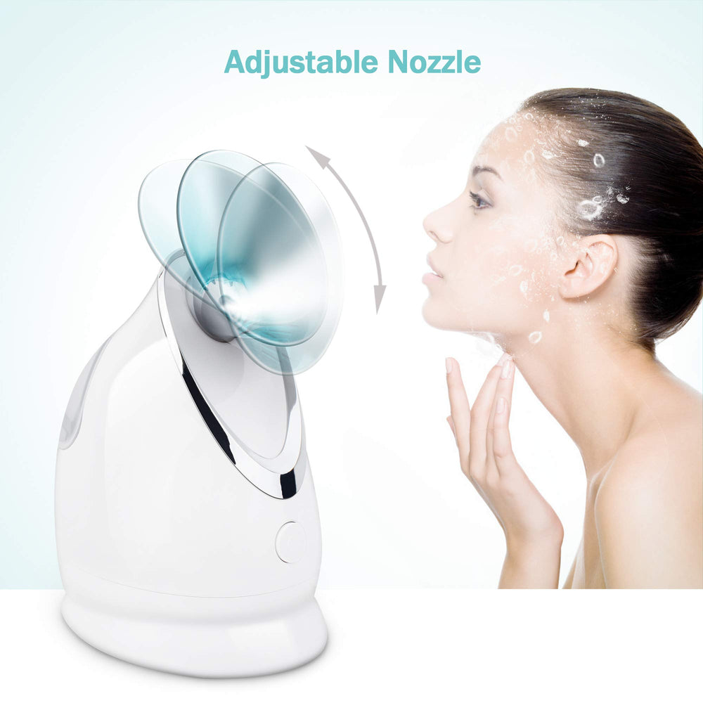 EZBASICS 10-minute mist delivers gentle nano steam for sensitive skin.