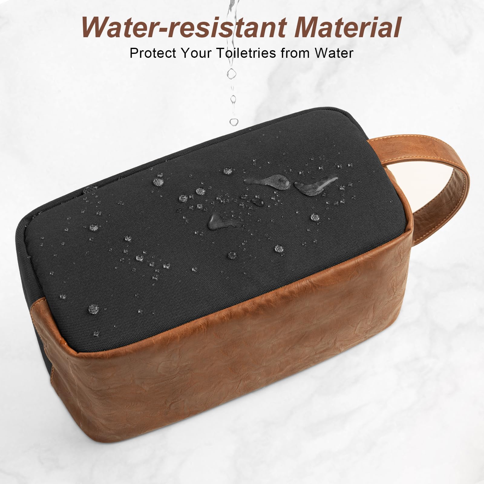 Ezday bag leather handle and reinforced bottom enhance durability.