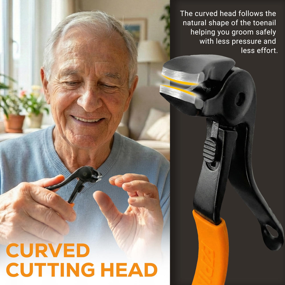 EZPIK senior-friendly design supports arthritic hands during clipping.