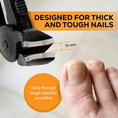 EZPIK stainless steel blades deliver durable, clean cuts on thick nails.