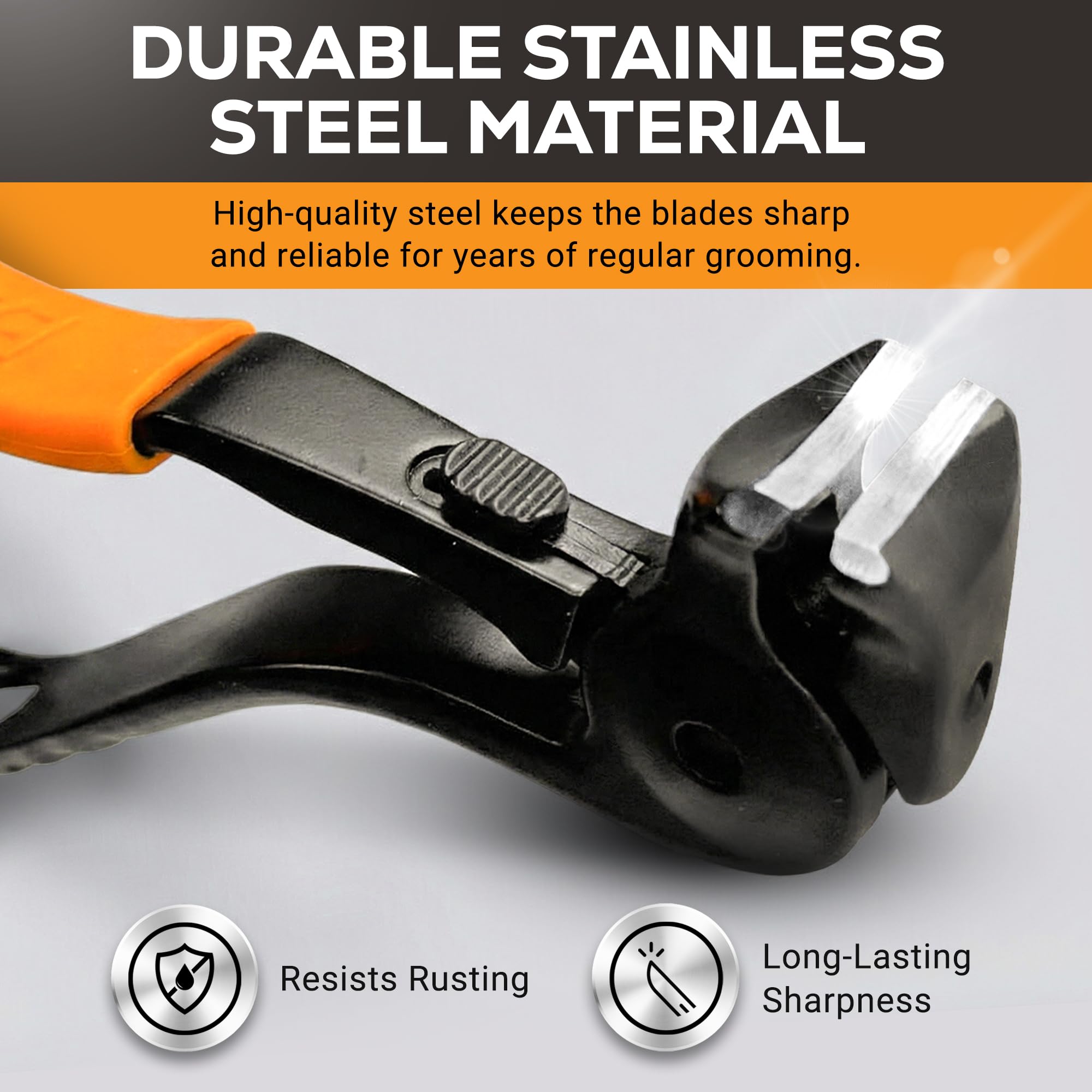 EZPIK wide 15mm jaw handles thick nails efficiently and smoothly.