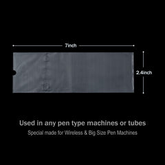 EZTAT2 cover pre-punched hole aligns with needle exit for safety