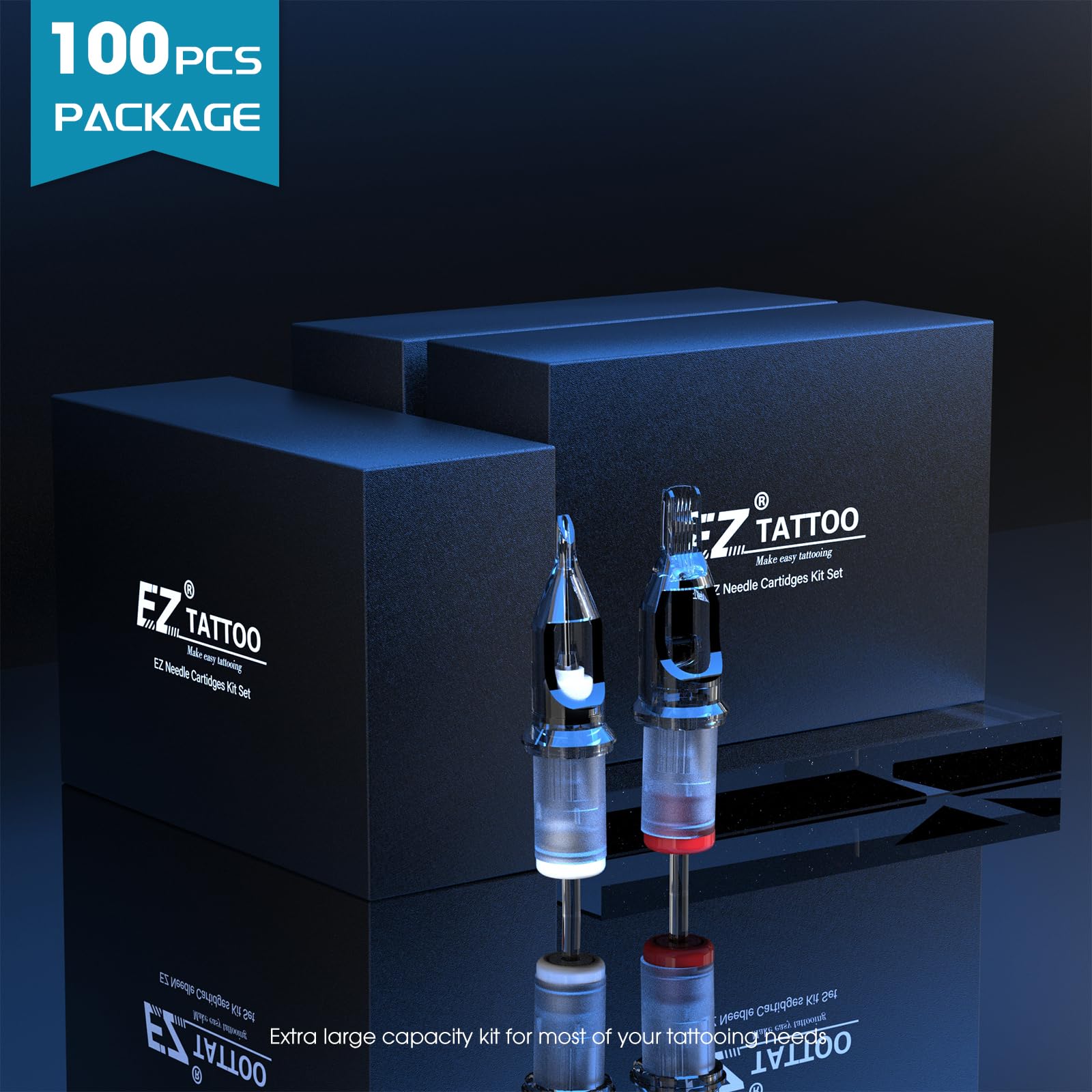 EZTAT2 assorted needle types for versatile lining and shading.
