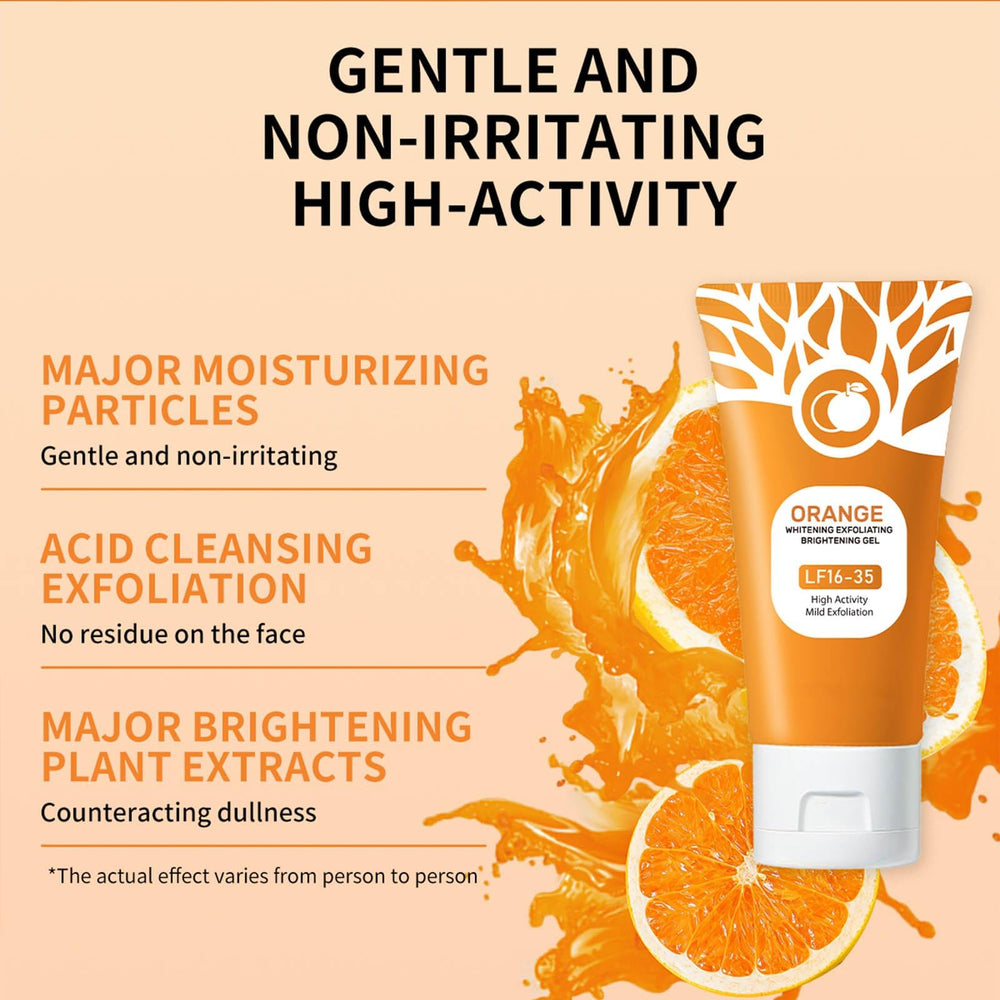 Aplicación facial y corporal en masajes suaves con el gel de naranja Ezyuanchly.